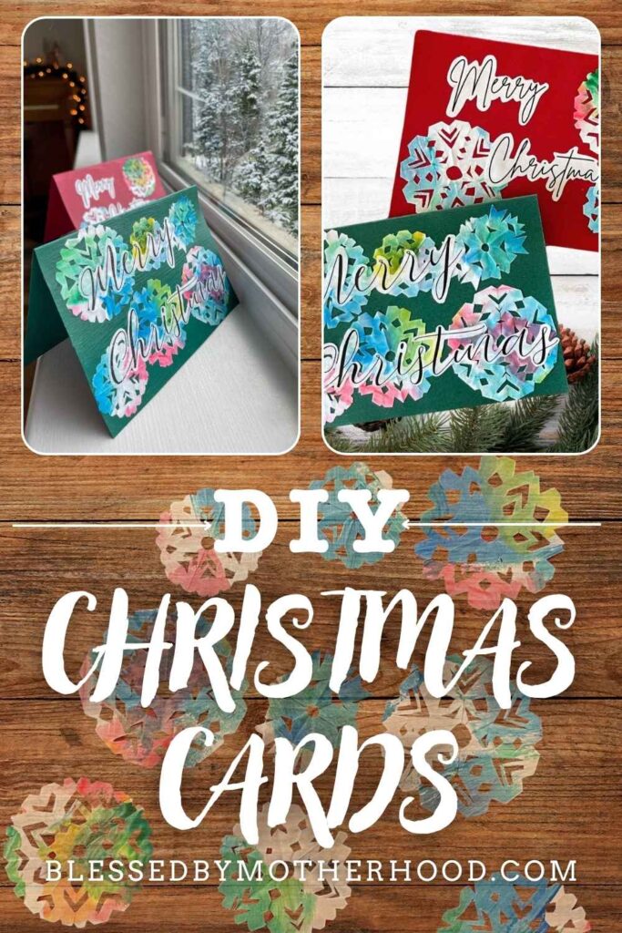 DIY Christmas cards pinnable image