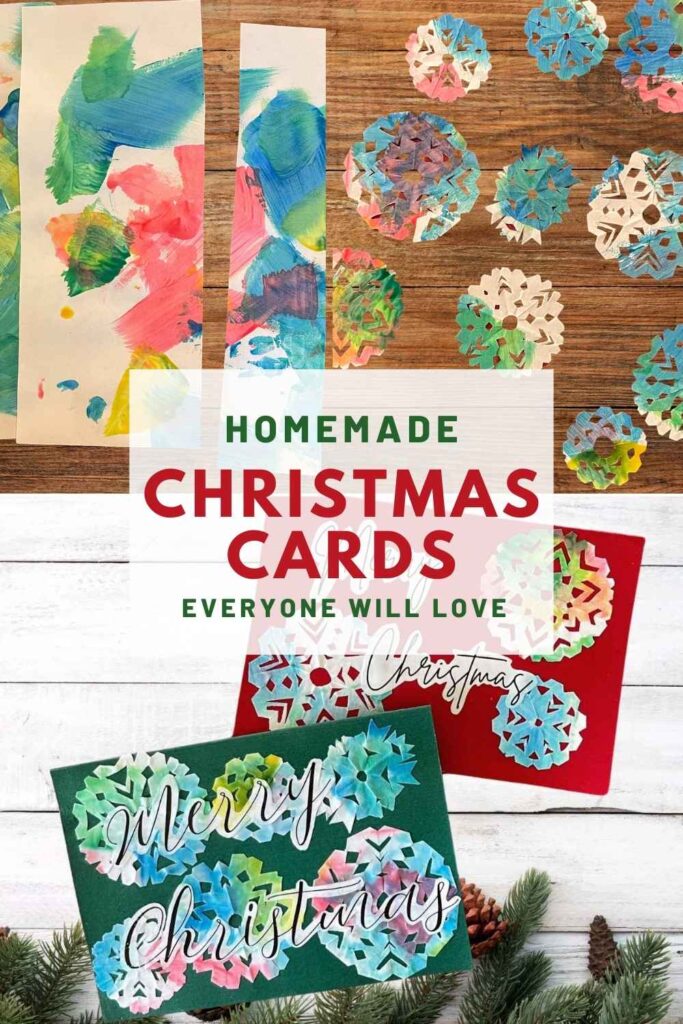 DIY Christmas cards pinnable image