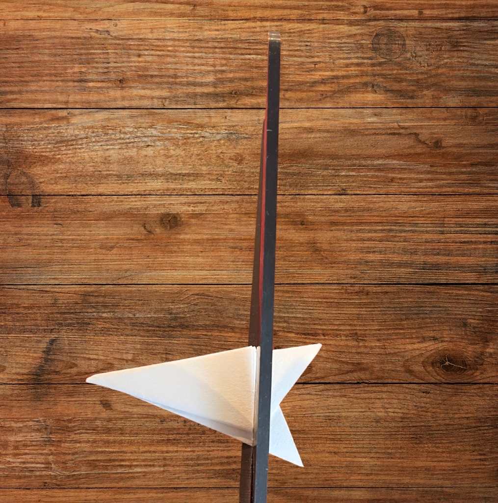 cutting snowflake