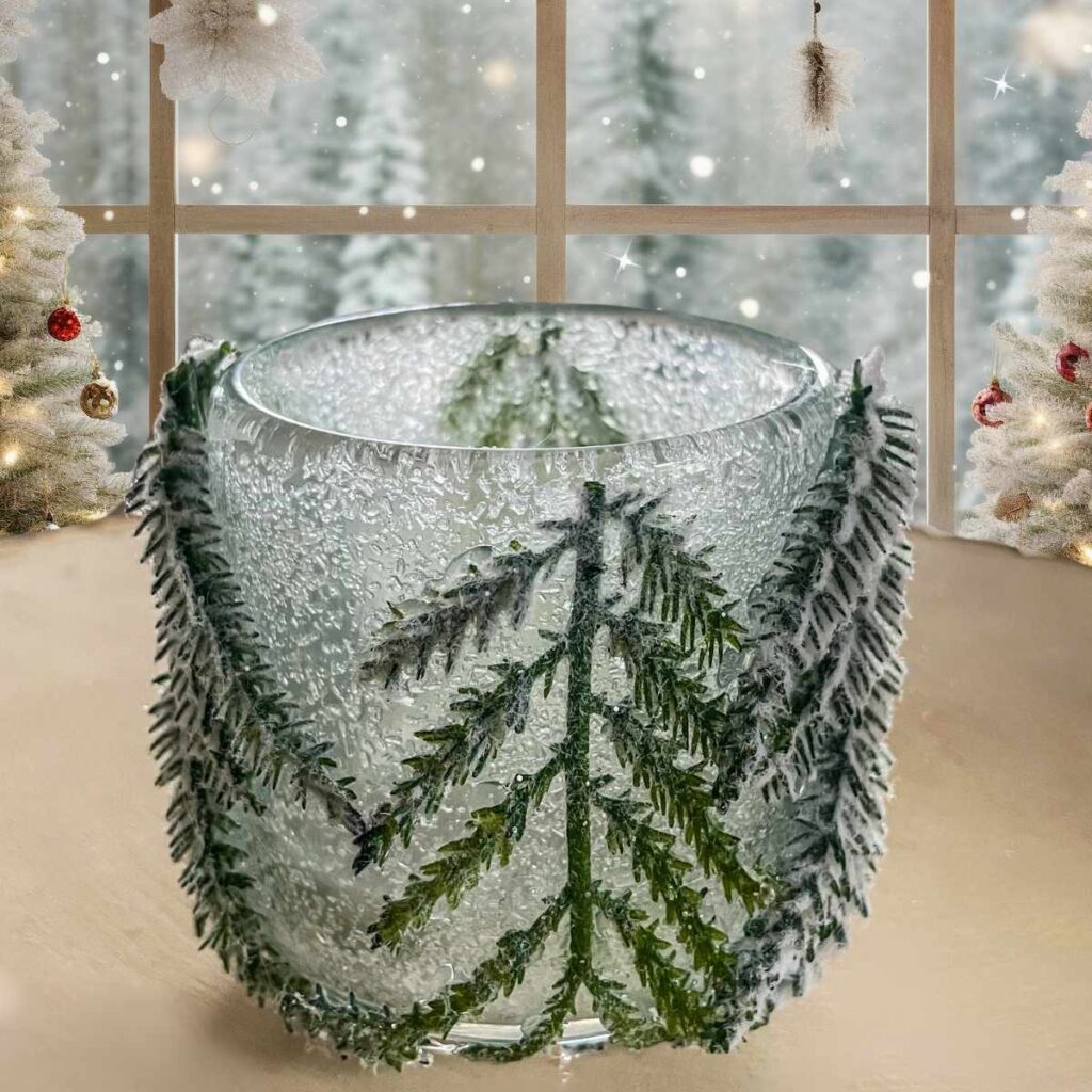 Christmas candle holder diy